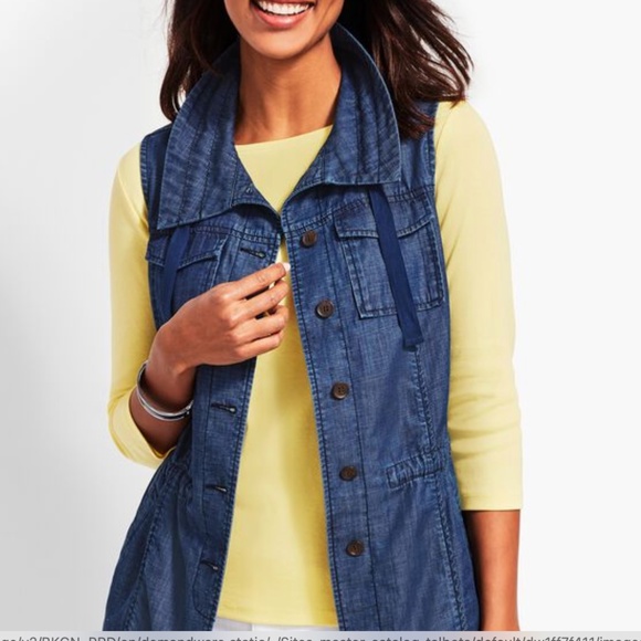 Talbots Other - 🌷🌷PRICE DROP!!🌷🌷TALBOTS chambray vest  EXCELLENT Condition. Size XL Petite